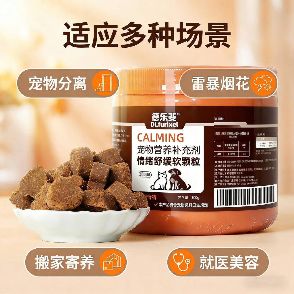 宠物情绪舒缓软颗粒 缓解焦虑 安抚情绪 犬猫通用