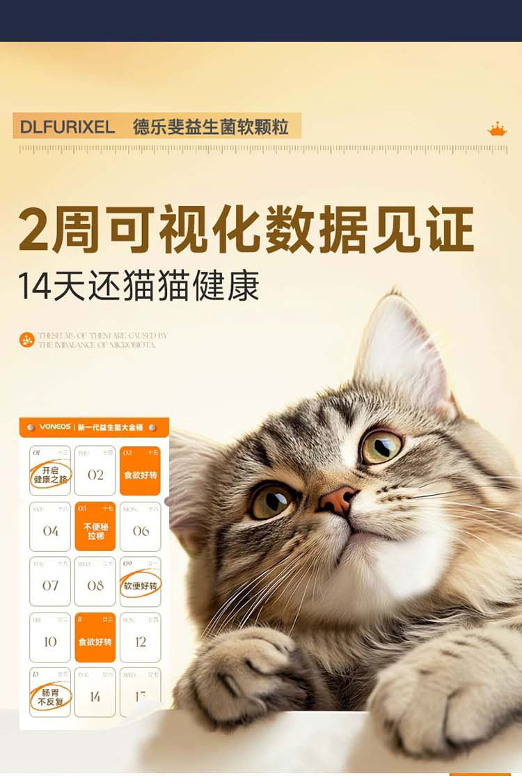 益生菌软颗粒 呵护肠道 促进消化 适口性好 易喂食