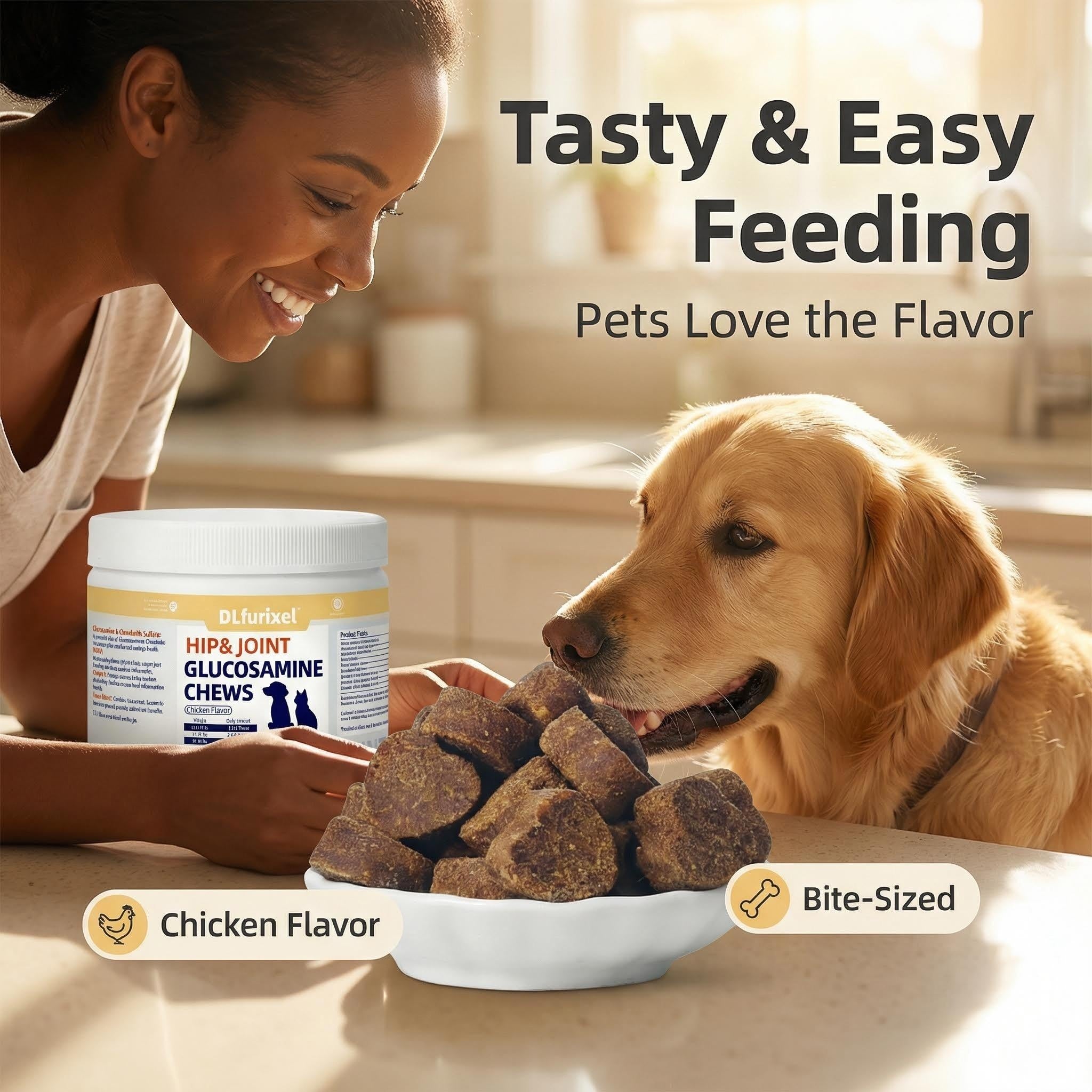 软骨素葡萄糖胺软颗粒 犬猫通用 呵护关节 强健骨骼