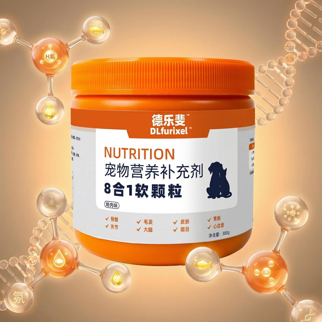 宠物 8 合 1 营养软颗粒 全面补充 犬猫通用 一瓶搞定