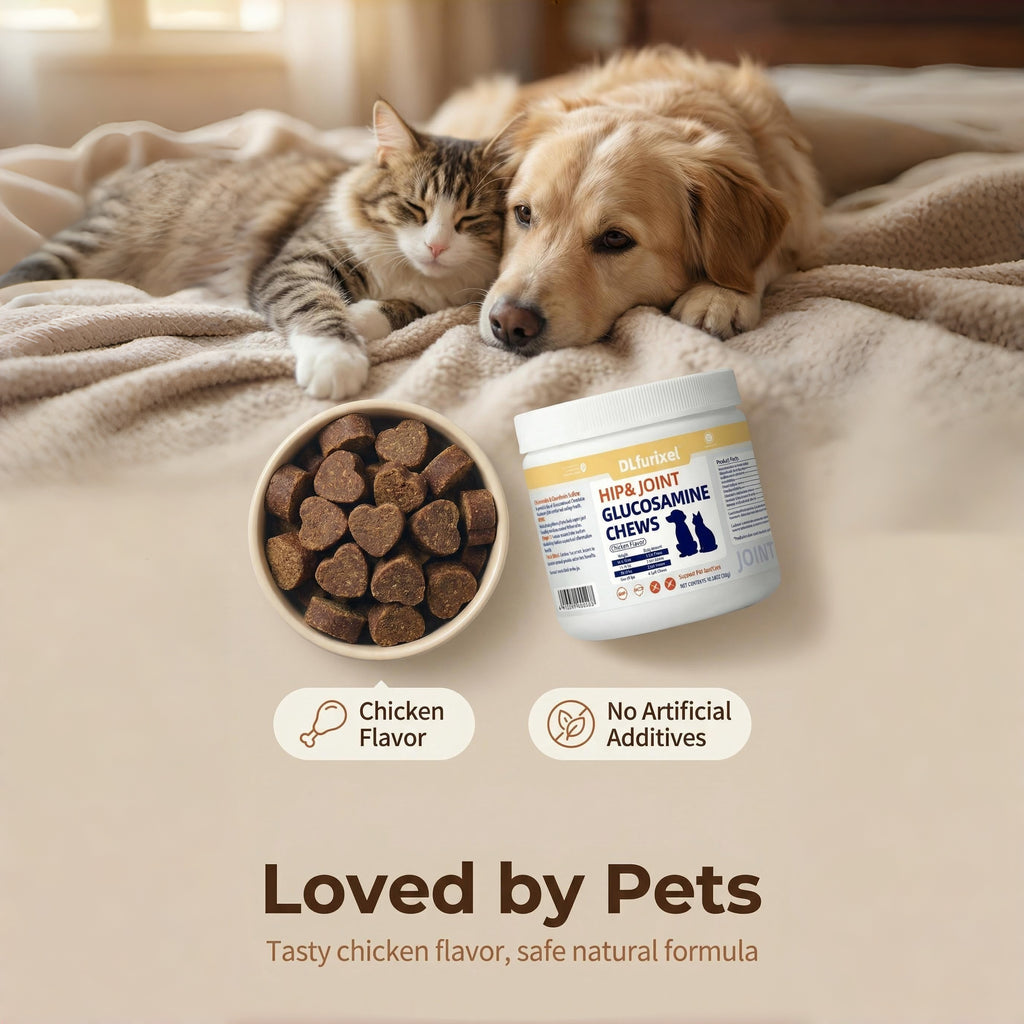 软骨素葡萄糖胺软颗粒 犬猫通用 呵护关节 强健骨骼