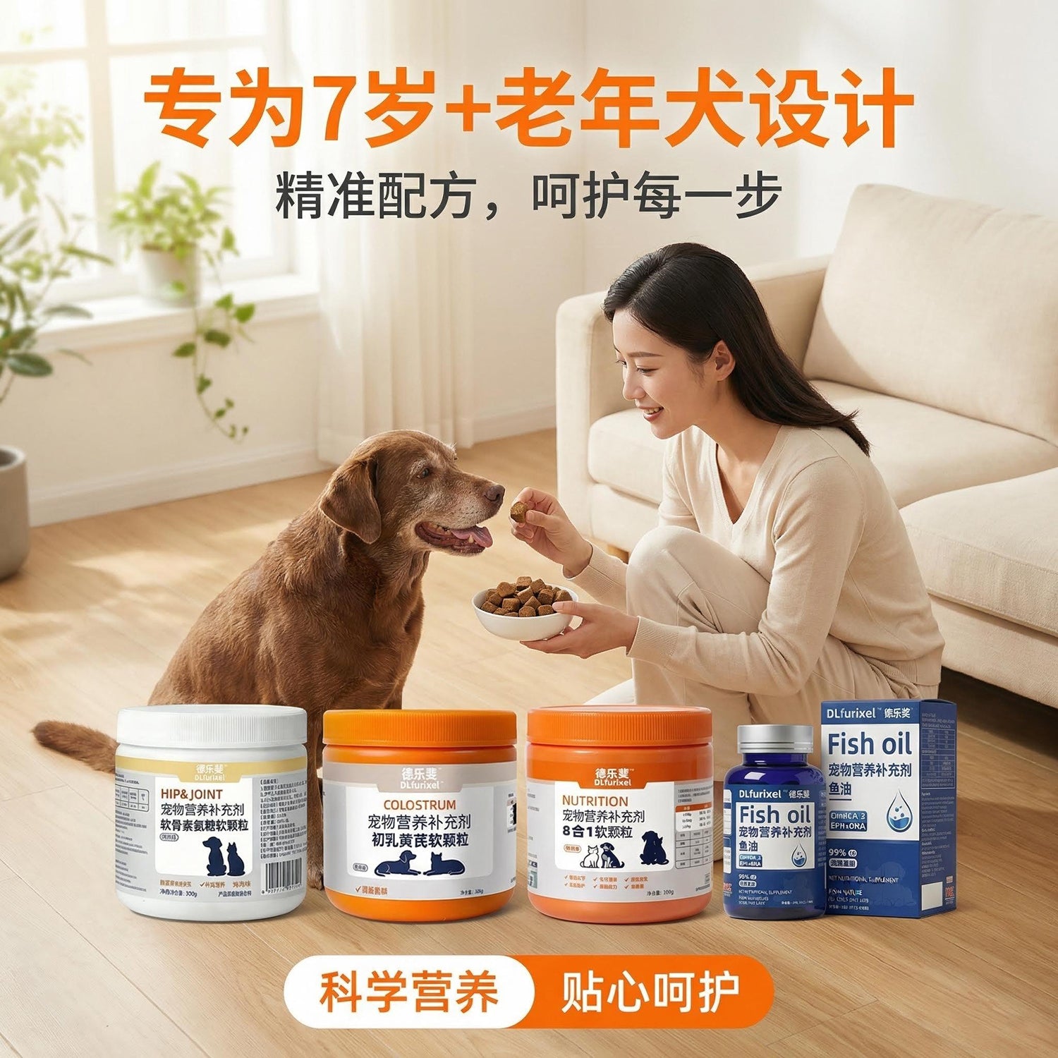 老龄犬营养护理套装 关节润滑 改善体质 安心食用