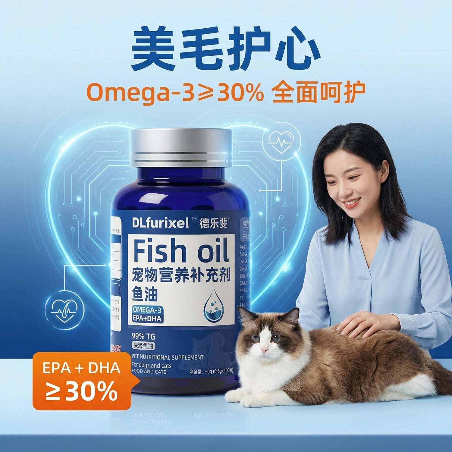 高龄猫咪健康组合 软便友好 易吸收 老年猫必备营养